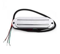 Electric Guitar Single Coil Pickup Set ST Style Humbucker Twin Blade Pickup Mini Humbucker Dual Rail 9K For FD ST Electric Guitar Replacement Multi Colour(Silver)