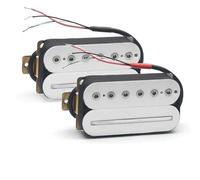 Electric Guitar Single Coil Pickup Set Standard 4 Conduct Cable Coil Splitting Electric Guitar Humbucker Blade Hex Screw Adjusting Dual Coil Guitar Pickup(I)