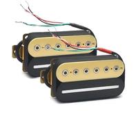 Electric Guitar Single Coil Pickup Set Standard 4 Conduct Cable Coil Splitting Electric Guitar Humbucker Blade Hex Screw Adjusting Dual Coil Guitar Pickup(E)