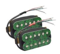 Electric Guitar Single Coil Pickup Set Standard 6-String N7.5K/B15K Output Electric Guitar Humbucker Adjustable Screw Dual Coil Guitar Coil Splitting Pickup(B)