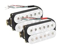 Electric Guitar Single Coil Pickup Set Standard 6-String N7.5K/B15K Output Electric Guitar Humbucker Adjustable Screw Dual Coil Guitar Coil Splitting Pickup(E)