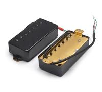 Electric Guitar Single Coil Pickup Set Standard Guitar Brass Cover Humbucker Slotted Screw 8.5K 14K Coil Splitting Pickup For 7-String Electric Guitar(B)