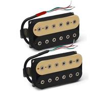 Electric Guitar Single Coil Pickup Set Vintage Alnico 5 Humbucker Pickup Double Coil Electric Guitar Bridge Pickup Black Guitar Parts Warm Sound Cream/Black(B)