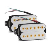 Electric Guitar Single Coil Pickup Set Vintage Alnico5 Humbucker Coil Spliting Neck7.5K/Bridge15K Double Coil Electric Guitar Pickup Black Guitar Part(1 Set)