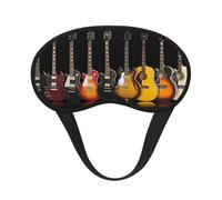 Electric Guitar Sleep Masks Silky Eye Cover Soft Satin Blindfold Elastic Strap Night Eye Shade for Women Men