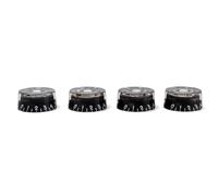 Electric Guitar Speed Knobs Black Plastic 4Pcs for Similar Guitars | Guitar Speed Knobs, Abalone Blue Green B-Stock, Lightweight Portable Practicability, Electric Guitar Parts