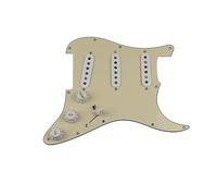 Electric Guitar SSS Single Coils Alnico 5 Pickups 7-Way Loaded Prewired Pickguard (Color : 10)