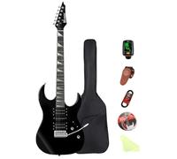 Electric guitar ST single shake adult beginner beginner rock professional performance electric guitar set-D150 (Black)