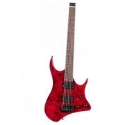 Electric Guitar Starter Beginner Pack 6 String Headless Jazz Electric Guitar(Red)