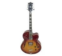 Electric Guitar Starter Beginner Pack Sunset Color Single Cut Rounded Fully Hollow F Hole Jazz Electric Guitar