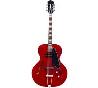 Electric Guitar Starter Kit Three Colors Optional F Type Sound Hole Jazz Electric Guitar(Red)