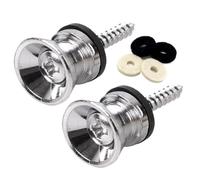 Electric Guitar Strap Locks, Metal Strap Buttons, End Pins with Flat Head Design, Hardware Accessory with Sturdy Build, Musical Gear, Guitar Parts for Acoustic Electric Classical Bass Ukulele