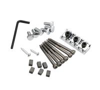 Electric Guitar String Locking Nut And Saddles Screws For Stable Performances Professional Guitar Locking Nut Parts Set Electric Guitar Replacement Accessories