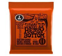 Electric Guitar Strings 10-53 Ernie Ball Skinny T Heavy Bot X3 Pack 100% Geniune