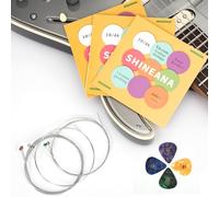 Electric Guitar Strings - 3-Pack Economy Bundle: Nickel-Plated High-Carbon Steel, Longest-Lasting Bright Tone & Comfortable Feel, 6-String Set (3 PACK(10-46))