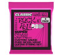Ernieball Eb3253 Slinky Rock'n'roll, Super 09-42, 3-Pack