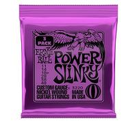 Ernie Ball Power Slinky Nickel Wound Electric Guitar Strings 3 Pack - 11-48 Gauge