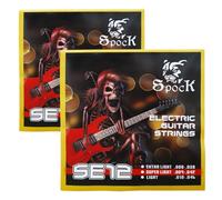 Electric Guitar Strings, Nickel-Plated Alloy Wound High Carbon Steel Core, 2 Sets of 6 Strings. 009-042 Regular Light Balanced Tension