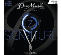 Electric Guitar Strings Nickel Steel Signature 7 String Set. Nickel Wound Guitar Strings Medium, Soft Electric Guitar Strings for a Superior Tone and Sustainability, 11-60, 2505C Medium Gauge