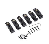 Electric Guitar Tailpiece Saddle Metal Electric Guitar Bridge Saddle Enhance Harmonic Omnipresence and Good Resonance Transmission for Strings (Black)