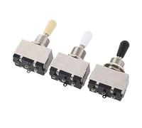 Electric Guitar Toggle Switch, 3 Way Voice Changeover Shifter, Metal Construction for Enhanced Durability, Professional Grade Electric Guitar Accessories, Compatible with Most Elec