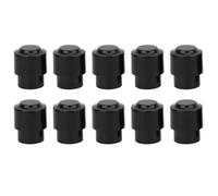 Electric Guitar Toggle Switch Knob, Black Metal OFF-NONE-ON Screw Tip Cap 10 Pieces Guitar Parts for Guitarists Musicians DIY Repair Replacement