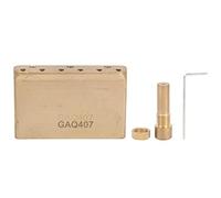 Electric Guitar Tremolo Bridge Block with Shake Bar, Brass, 63mm for MIM Standard Series - Durable Material, Easy Installation, Perfect Replacement Part (Taste (Jaq407))
