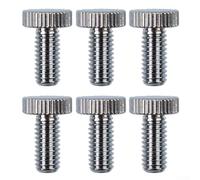 Electric Guitar Tremolo Bridge Fine Tuning Screws Set of 6 for Floyd Rose Style Bridges with Solid Iron Material for Stable Performance (Chrome)