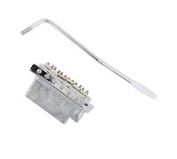 Electric Guitar Tremolo Bridge Vintage Zinc Alloy 52.5mm String Spacing for Strat Style Squier 2-1/16 Inch (Silver)