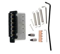 Electric Guitar Tremolo Bridge with Push-In Arm & Roller Saddles, Professional 2-Point Installation for Live Performance & Studio Recording, Musicians & Guitar