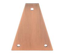 Electric Guitar Truss Rod Cover,3 Holes Metal Triangular Truss Rod Cover for Electric Guitar Bass Protection (GR09A)