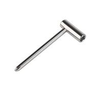 Electric Guitar Truss Rod Wrench Tool 8mm Silver Pipe Style | Steel Metal Build, Compact Portable Size, Truss Rod Nut Fit, Quick Soundhole Fix for Musicians