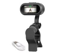 Electric Guitar Tuner, Bass Tuner Clamp, 360 Degree Rotatable Large LCD Display Tuner for Musicians, Guitar, Electric Guitar, Bass, Acoustics, Portable Voicing, Practicing, Clear to Read