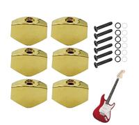 Electric Guitar Tuning Keys 6-Piece Metal Square Knob