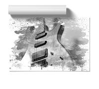 Electric Guitar V3 | Unframed Wall Art Print | Ready to Frame Poster | Modern Home Decor Picture | Artwork for Living Room, Bedroom, Kitchen or Office | A1 (59.4x84.1 cm)