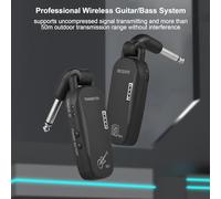 Electric Guitar Wireless System, 210° Rotatable 2.4G Uncompressed Signal Transmission, 90dB Dynamic Range, with Electric Guitar Receiver Transmitter, Bass with 6.35mm Jack