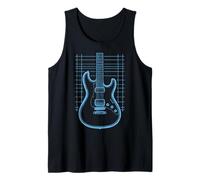 Electric Guitar Wiring Blueprint Guitar Tech Art Tank Top