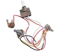 Electric Guitar Wiring Harness Kits Guitar Wiring Harness 1V1T 3-way Toggle Converter 500k Pots Wiring Harness For Humbucker Guitar Guitar Wiring Harness (Color : 02)