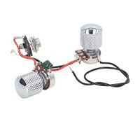 Electric Guitar Wiring Harness | Secure Grip A500K & B500K Knob/Low Noise Pickup Switch | Pre - Wired Replacement Harness for Guitar Electronics