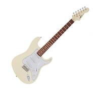 Electric Guitar with 15W Guitar Amp & Accessories Pack LA Select Series by Gear4music, Vintage White