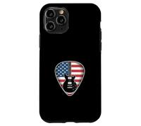 Electric Guitar With American Flag Pick Patriotic Music Case for iPhone 11 Pro