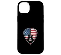 Electric Guitar With American Flag Pick Patriotic Music Case for iPhone 14 Plus