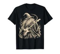Electric Guitar Wizard Rock Star Fantasy Guitarist Meme T-Shirt