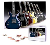 Electric Guitar Wooden Puzzles 1000 Pieces Personalized Jigsaw Puzzle For Adults Interesting Custom Photo Puzzles Gift For Holiday Birthday Wedding Anniversay