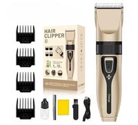 Electric Hair Clippers - Professional Hair Trimmers for Home & Salon Use - Men's Self-Cutting Grooming Kit with Clipper, Charger, Guides & Accessories