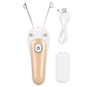 Electric Hair Remover Golden: Body Facial Threading Epilator with Cotton Thread Hair Shaver