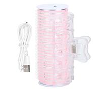Electric Hair Roller Pink USB Portable Hair Roller Bangs Curling Hair Styling Tool Mini Electric Hair Curler Self-Grip Rollers Compact Multi-Size Hot Rollers(Pink)