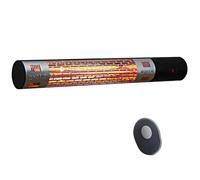 Electric Halogen Heater Garden Warmer Wall Mount 1500W Remote Control