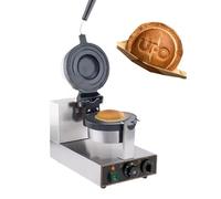 Electric Hamburger Waffle Maker, 1300W Non-Stick Electric Panini Press, Ice Cream Sandwich Press, Adjustable Temperature 50-300℃ Double-Sided Heating, 180° Rotatable,A