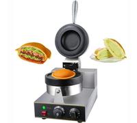Electric Hamburger Waffle Maker,Hamburger Baking Machine,Commercial Nonstick Waffle Maker,Stainless Steel Round Pancake Making Machine with Temperature Time Control for Quick Meals,Burgers,Sandwich